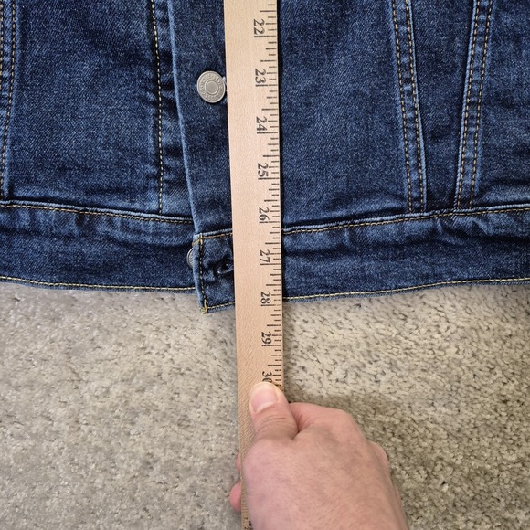 Levis Standard Trucker Jacket Mens XL Blue Denim Pockets Classic Western 90s USA - Picture 7 of 10